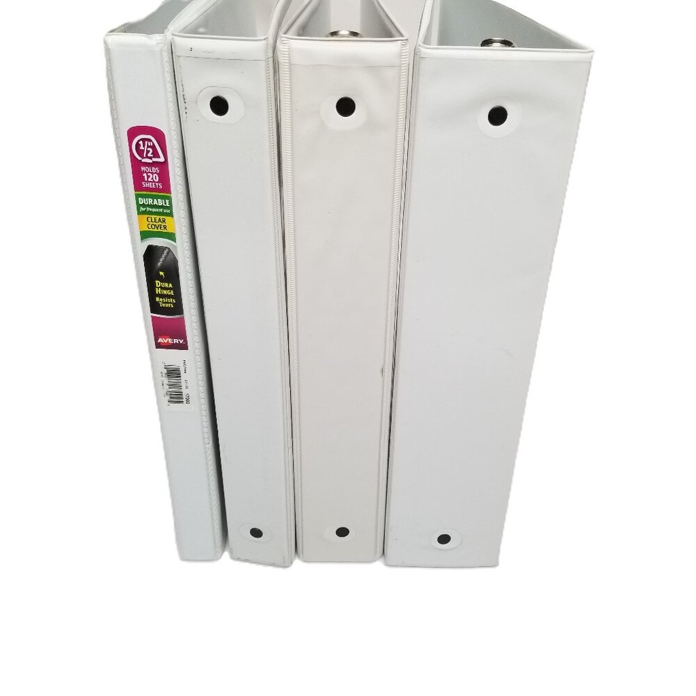 Office Binder Lot 4 White Binders Avery Office Max Wilson Jones Mixed